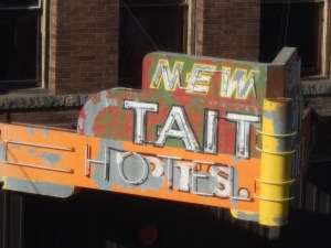 From my room at the Finlen, I daydream about staying at the Tait.